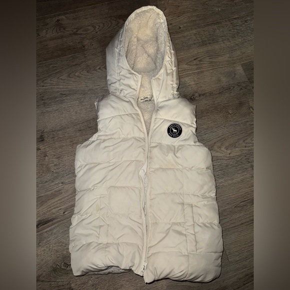 Abercrombie and fitch Sherpa insulated puffer vest XLARGE